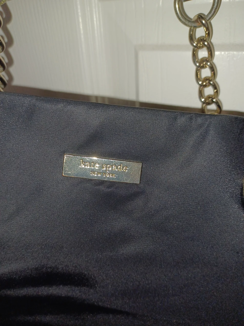 Kate Spade Black Chain-Handle Tote Bag